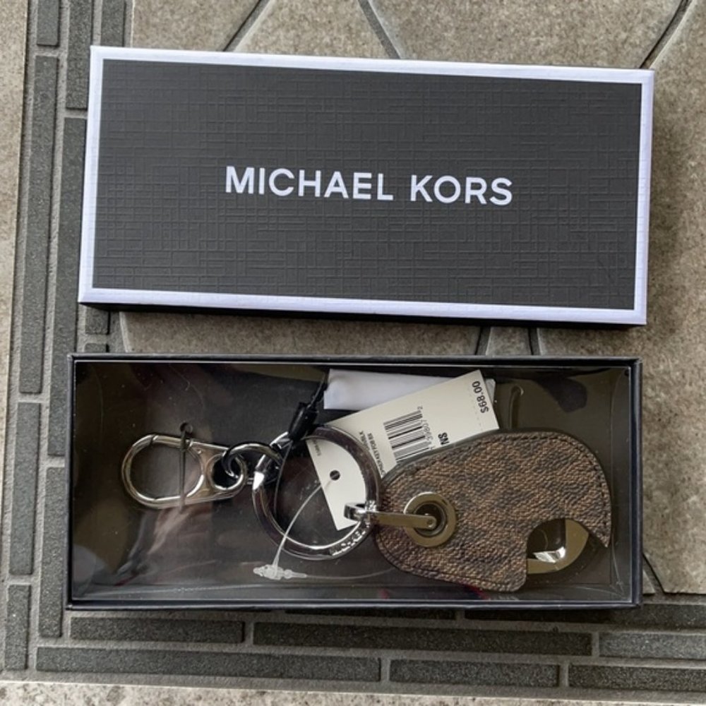 Harrison Signature Logo Bottle Opener Key Fob Brown/Black - Picture 4 of 9